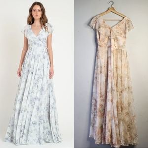 Jenny Yoo Bridesmaid Faye Print Dress 4